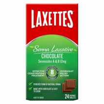 Laxettes Senna Laxative Chocolate 24 Chewable Tablets - $70.10