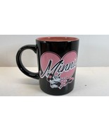 Disney Minnie Mouse Mug Black And Pink By Jerry Leigh - £7.80 GBP