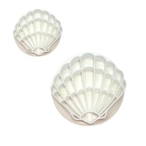 Scalloped Shell Set Of 2 Sizes Concha Cutters Bread Stamps Made in USA PR1763 - £9.50 GBP