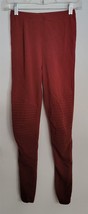 Womens S Zenana Premium Rust Orange Ribbed Leggings Pants - $8.91
