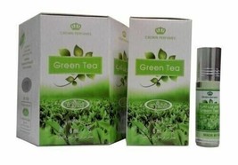 Green Tea 6ml Attar AL REHAB Pack of 6 Unisex Floral Fragrance Roll On Perfume - £70.84 GBP