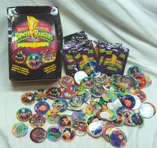 1994 Mighty Morphin Power Rangers Power Caps Pog Lot of 108 Pogs with box - $39.60
