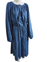 Old Navy Striped Tiered Tassel Puff Sleeve Maxi Dress Size 4X Tassels Po... - $34.95