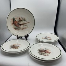 La Primula Set Of 7 Plates And 1 Large Bowl Talk Rabbit, Ducks, Pheasant... - $69.30