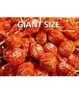 Giant Tootsie Pops ORANGE 42 pops Giant Orange Tootsie pop lollipop sucker - $671.05 MXN