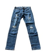 Banana Republic Jeans Women 27 Blue Denim Pants Mid Rise Skinny Ankle Di... - $25.38 CAD