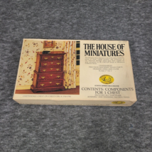 House Of Miniatures Dollhouse Furniture Kit Chippendale Chest on Chest 4... - £10.57 GBP