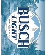Busch Light Beer Logo Bar Wall Sign Made USA Garage Dorm Pub Made USA Me... - £12.40 GBP