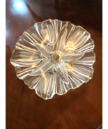 Mikasa Crystal Clear Frosted Glass Tulips Satin Footed Compote Candy Dish - €14,72 EUR