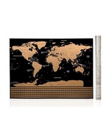 World Map US States Canada Countries Flags Travel Accessories Tracker Scratch