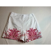 Shein Shorts Womens Medium White Pink Barbiecore Dressy Casual Summer Y2k  - $9.50