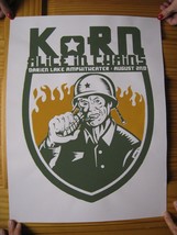 Korn Affiche Alice En Chaînes Darien Lake Ampitheater Soldat Avec Main Grenade - £141.04 GBP
