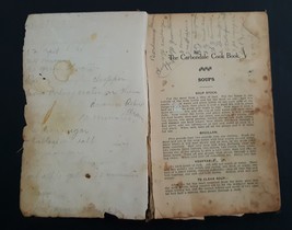1912 antique CARBONDALE pa COOKBOOK w some handwritten recipes candy dessert +++ - £106.50 GBP