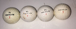 Top Flite XL Lot Of 4 Vintage Golf Balls - $18.40