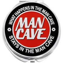 What Happens In The Mancave Compact with Mirrors - for Pocket or Purse - $11.76