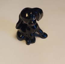 VINTAGE FREEMAN MCFARLIN MINIATURE BLACK COCKER SPANIEL DOG FIGURINE - $19.50