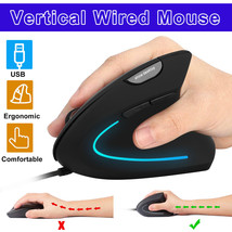 Usb Wireless Ergonomic Vertical Gaming Mouse Digital Optical Adjustable Dpi Mice - £17.37 GBP