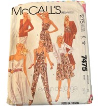 Vintage McCalls Sewing Pattern 7475 Misses Jumpsuit &amp; Jacket Size 10 Bus... - $3.84