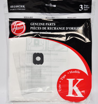 Hoover Type K Canister Vacuum Bags 3 Pack 4010028K - £4.64 GBP