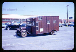 35 mm color slide * 1973 August STREET ROD NATIONALS camper on Ford? - $5.50