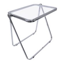 LeisureMod Lawrence Mid-Century Modern Square Folding End Table with Pla... - $2,703.54 MXN