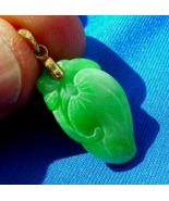 Earth mined Jadeite Jade Green White Color Deco Pendant Medallion 18k Go... - $109,590.31 MXN
