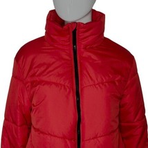 Wild Fable Puffy Jacket Red Coat Woman&#39;s XS Full Zip Long Sleeve - £27.52 GBP