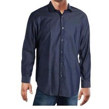 Calvin Klein Mens Slim Fit Button-Down Dress Shirt, Size Large - $22.39