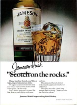 1981 Jameson Irish Whisky Whiskey Vintage Print Ad Ireland Rocks Glass W... - $10.97