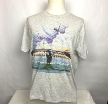 Vintage Coastal Wear Florida T-Shirt Size XL Gray - Whale - Seagal - Ocean - £15.81 GBP