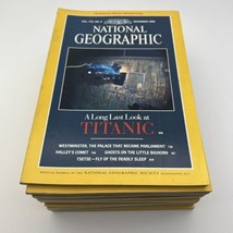 National Geographic Magazine Vintage Mixed Lot Of 13 From 1984 1985 1986 1989 - $14.82