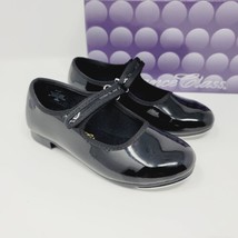 Dance Class Girls Tap Shoes Sz 11 MJ100 Black Mary Jane Style - $13.87