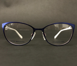 Tommy Hilfiger Eyeglasses Frames TH 1319 VKO Blue Red White Cat Eye 53-17-140 - $64.96