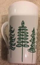 Starbucks Tall Coffee Mug Cup Green Christmas Tree 2015 Holiday 17.8 oz - £15.84 GBP