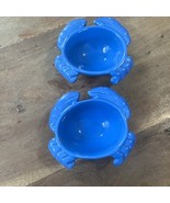 blue crab shape small bowls 2” T 4.75” L 4” W - $25.07 CAD