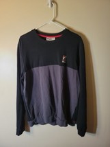 Mens Fila Sweatshirt Large Black And Grey - £5.52 GBP
