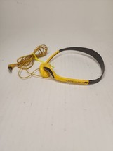 Sony MDR-W14 Walkman Headphones Lightweight Headband Yellow Used Tested - £14.83 GBP