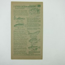 Nabisco Shredded Wheat Straight Arrow Indian Book 4 Card 20 Fishing Vintage 1952 - £7.81 GBP