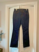 Old Navy Women 2 Short Curvy Profile Wide Rise Jeans Dark Denim  - $14.85