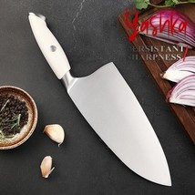 Premium Quality Meat Cleaver Chef Kitchen Knife Vegetable Tool Minimalist Design - £25.74 GBP