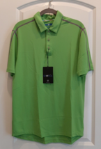 IBKUL Short-Sleeve IceFil Polo Golf Shirt, Men&#39;s Size Small Green Nylon Blend - £19.42 GBP