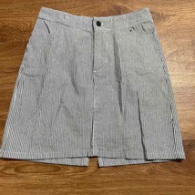 Brandy Melville Seersucker Blue Striped Mini Skirt Juniors Size 3 Made i... - £9.46 GBP