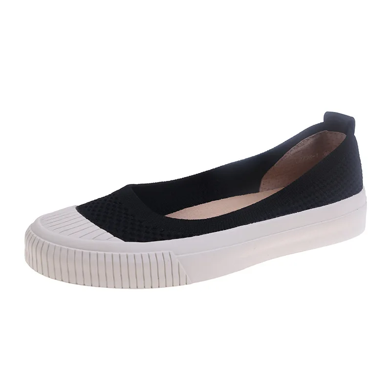 Shallow Mouth Casual Woman Shoe Slip-on Round Toe Female Footwear Loafers With   - £120.08 GBP
