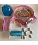 Lot Of Zhu Zhu Pets Hamster Room Bedroom Kitchen Tunnel House Parts Conn... - $12.34