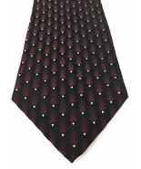 Mens Necktie Chas Reed &amp; Co Collection Classic Black / Burgundy 58&quot; Kore... - £6.38 GBP