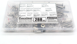 Guitar Screws Kit, Guitar Hardware Luthier Parts-Kit for Tele/Strat/Sq,S... - €33,99 EUR