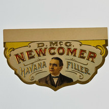 Cigar Label D. McG. Newcomer Gilded Embossed BACK FLAP Tobacco - $24.70