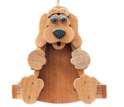 Rustic Dog Bird Feeder - Amish Handmade Mushroom Wood - £82.60 GBP