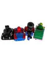 Marvel &amp; TMNT Vehicle Set With Spider-Man Black Panther Ninja Turtle &amp; M... - €12,27 EUR