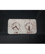 OLD Gas Station “Will Return, In Out, Hours” Clock Door Sign Hand Made W... - $46.74